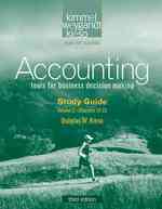 Accounting : Tools for Business Decision Making, Chapters 14-23 〈2〉 （3 STG）