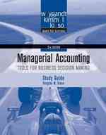Managerial Accounting : Tools for Business Decision Making （5 STG）