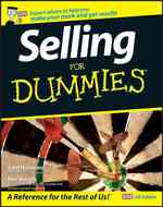 Selling for Dummies (For Dummies S.) -- Paperback