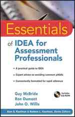 個別障害者教育法のアセスメント<br>Essentials of Idea for Assessment Professionals (Essentials of Psychological Assessment) （PAP/CDR）