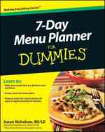 7-Day Menu Planner for Dummies (For Dummies (Cooking))