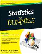 Statistics for Dummies (For Dummies (Math & Science)) （2ND）