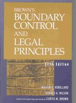 Brown's Boundary Control and Legal Principles （5 SUB）