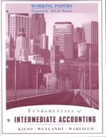 Fundamentals of Intermediate Accounting : Working Papers, Chapters 1-17, Appendices A-G