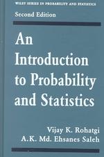 確率、統計学入門（第２版）<br>An Introduction to Probability and Statistics (Wiley Series in Probability and Statistics) （2 SUB）