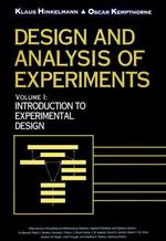 Design and Analysis of Experiments : Introduction to Experimental Design (Wiley Probability and Statistics) （Subsequent）