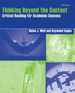 Thinking Beyond the Content : Critical Reading for Academic Success -- Paperback / softback