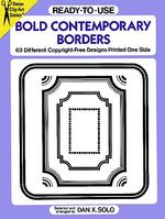 Ready-To-Use Bold Contemporary Borders (Clip Art Series)