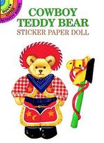 Cowboy Teddy Bear Sticker Paper Doll