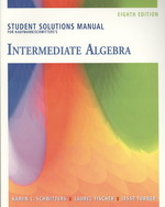Kaufmann and Schwitters's Intermediate Algebra （8 STU SOL）
