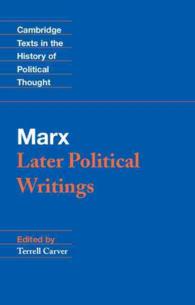 Marx : Later Political Writings (Cambridge Texts in the History of Political Thought)