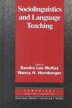 Sociolinguistics and Language Teaching.