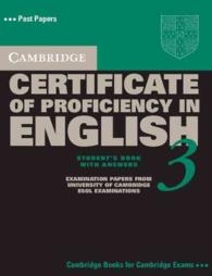 Cambridge Certificate of Proficiency in English 3 Student's Book with Answers. （STUDENT）