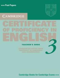 Cambridge Certificate of Proficiency in English 3 Teacher's Book. （TEACHER）