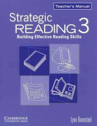 Strategic Reading 3 Teacher's Manual: Building Effective Reading Skills. （TEACHER）