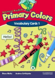 American English Primary Colors, Vocabulary Cards Level 1.