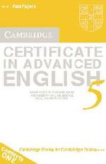 Cambridge Certificate in Advanced English 5 Audio Cassette Set.