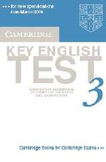 Cambridge Key English Test 3 Audio Cassette. （ABRIDGED）