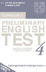 Cambridge Preliminary English Test 4 Audio Cassette Set. （ABRIDGED）
