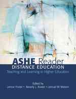 Distance Education: Teaching and Learning in Higher Education