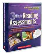 3-Minute Reading Assessments : A Professional Development Dvd and Study Guide （DVD/PAP ST）