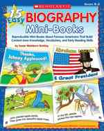 15 Easy Biography Mini-Books : Grades K-2 (Teaching Resources)