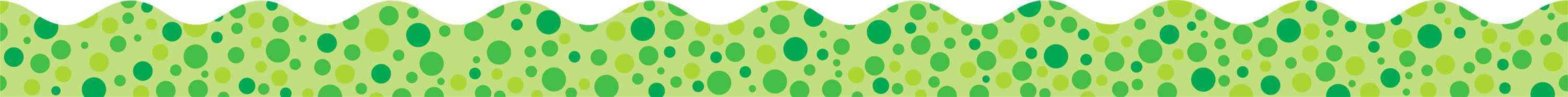 Green Polka Dots Scalloped Trimmer （NOV UNBND）