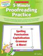 5-Minute Proofreading Practice : 180 Quick & Motivating Activities Students Can Use to Practice Essential Proofreading Skills-Every Day of the School （PCK PAP/CO）