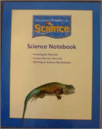 Science, Notebook Consumable Level 4 : Houghton Mifflin Science California (Hm Science 2006)
