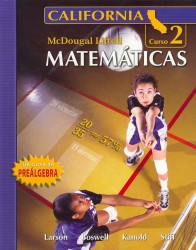 Matematicas curso 2: California / Math Course 2: California