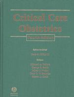 Critical Care Obstetrics （4th ed.）