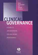 Clinical Governance: a Guide to Implementation for Healthcare Professionals
