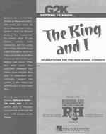 Getting to Know... the King and I : An Adaptation for Pre-Hich School Students