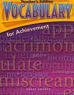Vocabulary for Achievement : Fourth Course （TCH）