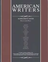 American Writers, Supplement XXVIII (American Writers and Classics) （28TH）
