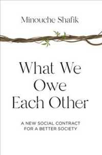 『２１世紀の社会契約』（原書）<br>What We Owe Each Other : A New Social Contract for a Better Society
