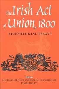 The Irish Act of Union : Bicentennial Essays