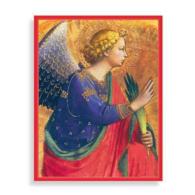 Heraldic Angel Boxed Draw Holiday Notecards （BOX NCR NO）