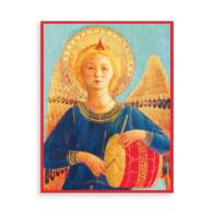 Angel with Drum Boxed Draw Holiday Notecards （BOX NOV CR）