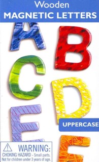 Eric Carle Uppercase Wooden Magnetic Letters (Very Hungary Caterpillar Early Learning System)