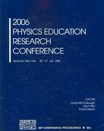 Physics Education Research Conference (Aip Conference Proceedings) （2006）