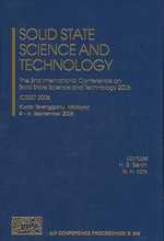Solid State Science and Technology : 2nd International Conference on Solid State Science and Technology (Icssst 2006) (Aip Conference Proceedings) （2007）