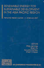 Renewable Energy for Sustainable Development in the Asia Pacific Region (Aip Conference Proceedings)