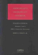 Americans with Disabilities Act Handbook : 2004-1 Cumulative Supplement (Americans with Disabilities Act Handbook Cumulative Supplement) 〈1-2〉