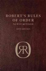 Robert's Rules of Order : Deluxe （10 LEA DLX）