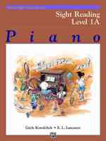 Piano Sight Reading Book Level 1A (Alfred's Basic Piano Library)