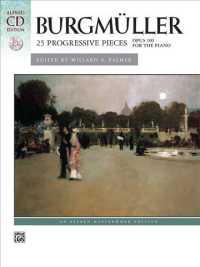 Burgmuller 25 Progressive Pieces, Opus 100 for the Piano （3 PAP/COM）