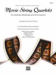 Movie String Quartets for Festivals, Weddings, and All Occasions : Violin 2, Parts (Alfred's Ovation String Quartet)