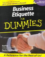 Business Etiquette for Dummies (For Dummies)
