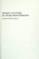 Apercu Culturel Des Films Francophone (Studies in History & Criticism of Film)